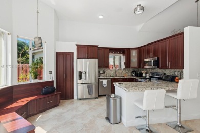 Large Pool and Patio to play in. Big fenced backyard is perfect on Keys Gate Golf Club in Florida - for sale on GolfHomes.com, golf home, golf lot