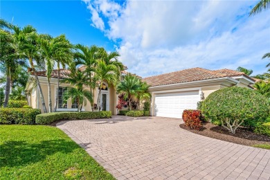 Step into serenity at this lakeside paradise nestled within the on Oak Harbor Country Club in Florida - for sale on GolfHomes.com, golf home, golf lot
