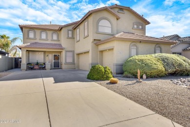 STUNNING GOLF COURSE HOME WITH MOUNTAIN VIEWS, HEATED POOL, AND on The Golf Club At Johnson Ranch in Arizona - for sale on GolfHomes.com, golf home, golf lot