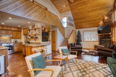 This cozy furnished A-frame cabin in Pinetop Lakes with Rec on Pinetop Lakes Golf and Country Club in Arizona - for sale on GolfHomes.com, golf home, golf lot