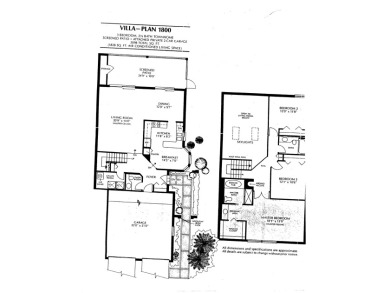 End unit villa in Boca Pointe's La Mirada with soaring ceilings on Boca Pointe Country Club in Florida - for sale on GolfHomes.com, golf home, golf lot