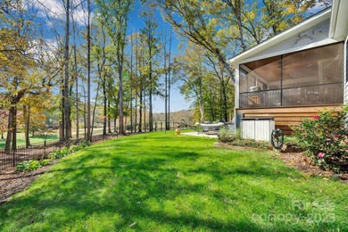A truly exceptional, custom-built home perfectly positioned on 1 on Rock Barn Golf and Spa in North Carolina - for sale on GolfHomes.com, golf home, golf lot