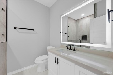 Step into modern comfort with this beautifully designed on Los Lagos Golf Club in Texas - for sale on GolfHomes.com, golf home, golf lot