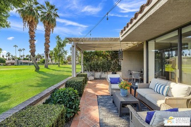 Framed by mountain VIEWS and set along a wide par 5 fairway on Cathedral Canyon Golf and Tennis Club in California - for sale on GolfHomes.com, golf home, golf lot