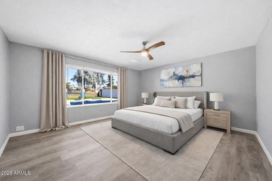 Enjoy GOLF COURSE VIEWS from your very own private backyard on Dobson Ranch Municipal Golf Course in Arizona - for sale on GolfHomes.com, golf home, golf lot