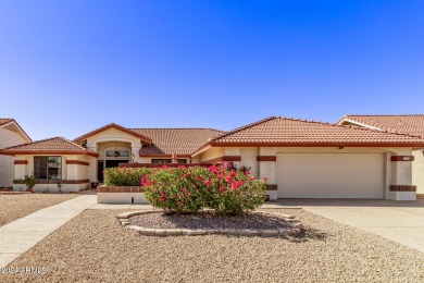 Step into this spacious, sun-soaked 3-bedroom, 2-bath San Simeon on Stardust Golf Course in Arizona - for sale on GolfHomes.com, golf home, golf lot