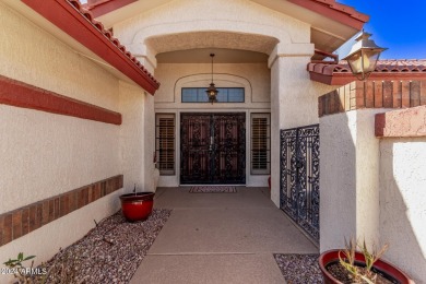 Step into this spacious, sun-soaked 3-bedroom, 2-bath San Simeon on Stardust Golf Course in Arizona - for sale on GolfHomes.com, golf home, golf lot