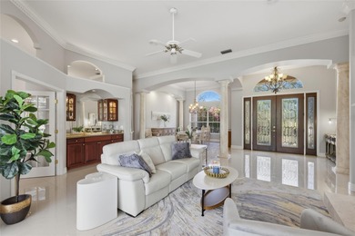 This custom Mediterranean style home in the Hyde Park village of on University Park Country Club in Florida - for sale on GolfHomes.com, golf home, golf lot