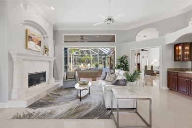 This custom Mediterranean style home in the Hyde Park village of on University Park Country Club in Florida - for sale on GolfHomes.com, golf home, golf lot