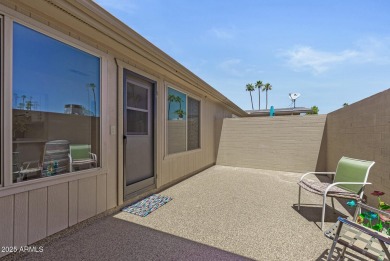Updated and move-in ready! This 2 bed, 2 bath patio home in Sun on Sun City Lakes West and East in Arizona - for sale on GolfHomes.com, golf home, golf lot