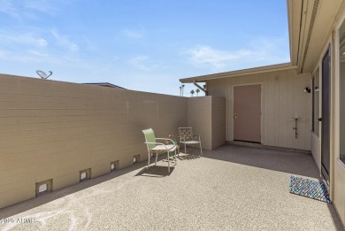 Updated and move-in ready! This 2 bed, 2 bath patio home in Sun on Sun City Lakes West and East in Arizona - for sale on GolfHomes.com, golf home, golf lot