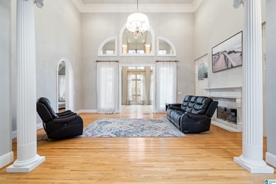 This stunning all-brick executive home sits on a private 1 on Riverchase Country Club in Alabama - for sale on GolfHomes.com, golf home, golf lot