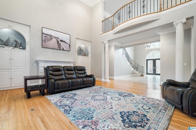 This stunning all-brick executive home sits on a private 1 on Riverchase Country Club in Alabama - for sale on GolfHomes.com, golf home, golf lot