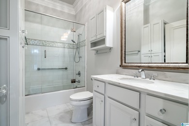 This stunning all-brick executive home sits on a private 1 on Riverchase Country Club in Alabama - for sale on GolfHomes.com, golf home, golf lot