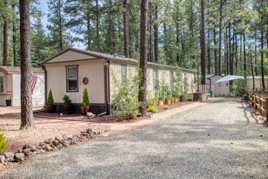 Located in Pinetop Lakes Mobile Homes. Single wide w/shed out on Pinetop Lakes Golf and Country Club in Arizona - for sale on GolfHomes.com, golf home, golf lot