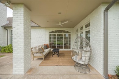 Welcome to this stunning single-story residence where modern on Oak Tree National Golf and Country Club in Oklahoma - for sale on GolfHomes.com, golf home, golf lot