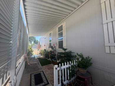 This 2021 model year "pre-owned" home that is on Hemet West Mobile Estates in California - for sale on GolfHomes.com, golf home, golf lot