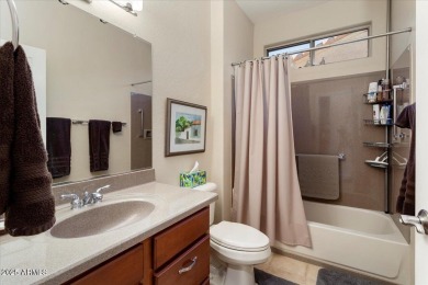 This expanded freshly painted Borgata boasts stunning mountain on Cimarron Golf Club in Arizona - for sale on GolfHomes.com, golf home, golf lot