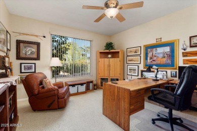 This expanded freshly painted Borgata boasts stunning mountain on Cimarron Golf Club in Arizona - for sale on GolfHomes.com, golf home, golf lot