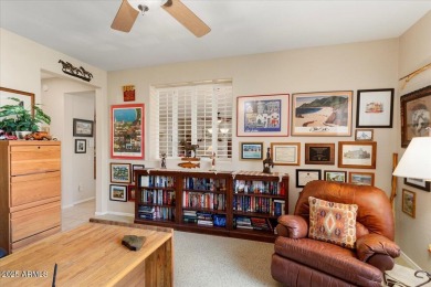 This expanded freshly painted Borgata boasts stunning mountain on Cimarron Golf Club in Arizona - for sale on GolfHomes.com, golf home, golf lot
