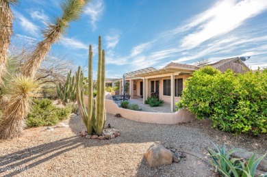 This expanded freshly painted Borgata boasts stunning mountain on Cimarron Golf Club in Arizona - for sale on GolfHomes.com, golf home, golf lot