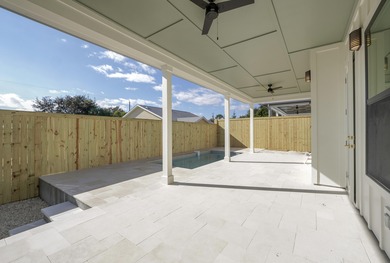 Welcome to your coastal retreat! This stunning 2025 new on Sharks Tooth Golf Club in Florida - for sale on GolfHomes.com, golf home, golf lot