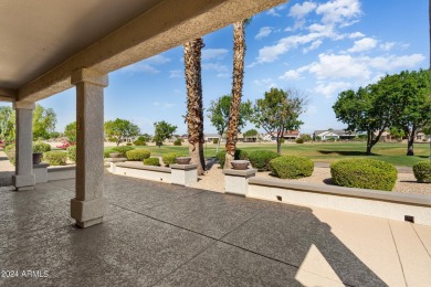 Discover this popular Palo Verde model nestled on the 7th green on Sun City Grand Golf Couse and Club in Arizona - for sale on GolfHomes.com, golf home, golf lot