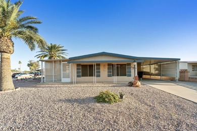 Beautifully updated 2BR, 2BA home on a rare large double corner on Sun Lakes Country Club in Arizona - for sale on GolfHomes.com, golf home, golf lot
