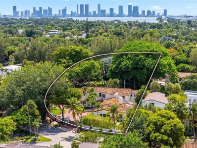 Rare mediterranean estate exuding sophistication and beach vibes on Miami Beach Golf Club in Florida - for sale on GolfHomes.com, golf home, golf lot