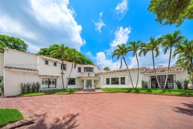 Rare mediterranean estate exuding sophistication and beach vibes on Miami Beach Golf Club in Florida - for sale on GolfHomes.com, golf home, golf lot