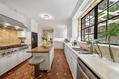 Rare mediterranean estate exuding sophistication and beach vibes on Miami Beach Golf Club in Florida - for sale on GolfHomes.com, golf home, golf lot