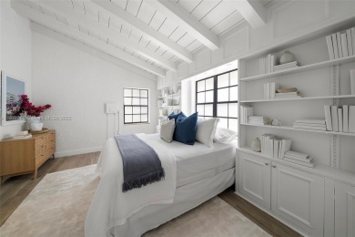 Rare mediterranean estate exuding sophistication and beach vibes on Miami Beach Golf Club in Florida - for sale on GolfHomes.com, golf home, golf lot
