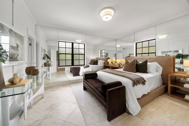 Rare mediterranean estate exuding sophistication and beach vibes on Miami Beach Golf Club in Florida - for sale on GolfHomes.com, golf home, golf lot