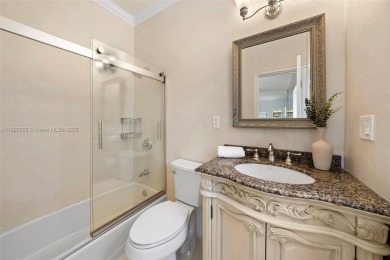 Rare mediterranean estate exuding sophistication and beach vibes on Miami Beach Golf Club in Florida - for sale on GolfHomes.com, golf home, golf lot