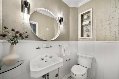 Rare mediterranean estate exuding sophistication and beach vibes on Miami Beach Golf Club in Florida - for sale on GolfHomes.com, golf home, golf lot