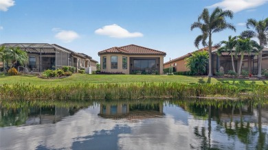 Luxuriously Upgraded Roma Model with Pond Views & Room for a on Esplanade Golf and Country at Lakewood Ranch in Florida - for sale on GolfHomes.com, golf home, golf lot