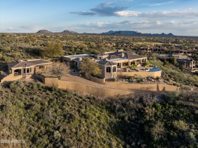 Scenic elevated ~10 acre Santa Barbara estate with breathtaking on Desert Mountain Club - Apache Golf Course in Arizona - for sale on GolfHomes.com, golf home, golf lot