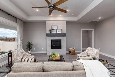 Welcome to your home with a view! This beautiful 3 bed, 2 bath on Hunters Point Golf Club in Idaho - for sale on GolfHomes.com, golf home, golf lot