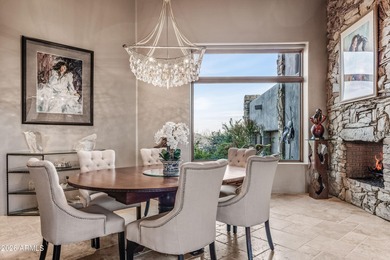 Nestled at the end of a long private drive, this timeless Desert on Desert Mountain Golf Club - Renegade Course in Arizona - for sale on GolfHomes.com, golf home, golf lot