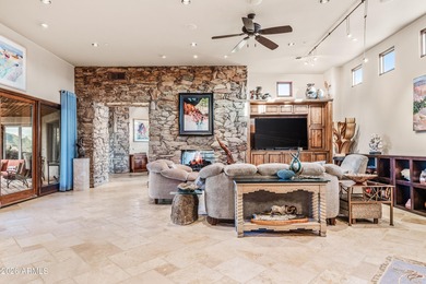 Nestled at the end of a long private drive, this timeless Desert on Desert Mountain Golf Club - Renegade Course in Arizona - for sale on GolfHomes.com, golf home, golf lot