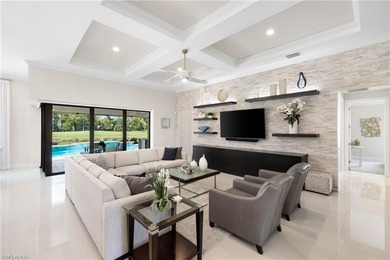 A true showpiece of modern luxury, this one of a kind Pinnacle on Calusa Pines Golf Club in Florida - for sale on GolfHomes.com, golf home, golf lot
