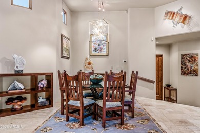 Nestled at the end of a long private drive, this timeless Desert on Desert Mountain Golf Club - Renegade Course in Arizona - for sale on GolfHomes.com, golf home, golf lot