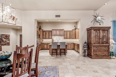 Nestled at the end of a long private drive, this timeless Desert on Desert Mountain Golf Club - Renegade Course in Arizona - for sale on GolfHomes.com, golf home, golf lot