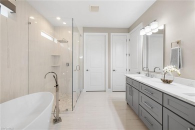 A true showpiece of modern luxury, this one of a kind Pinnacle on Calusa Pines Golf Club in Florida - for sale on GolfHomes.com, golf home, golf lot