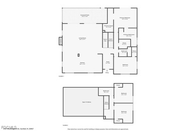 Panoramic lake and golf course views from this elegant island on The Dunes Golf and Tennis Club in Florida - for sale on GolfHomes.com, golf home, golf lot