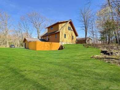 Custom-Built Rustic Retreat on Private Wooded Lot 3 Bed | 2 Bath on Irish Oaks Golf Course in Michigan - for sale on GolfHomes.com, golf home, golf lot