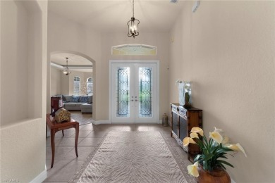 Step inside to this Rarely available Toll Brothers St. Lawrence on Estero Country Club in Florida - for sale on GolfHomes.com, golf home, golf lot