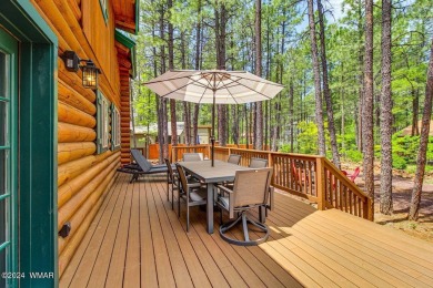 Fully Turnkey FURNISHED! This LOG CABIN, with rec. center on Pinetop Lakes Golf and Country Club in Arizona - for sale on GolfHomes.com, golf home, golf lot