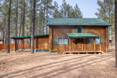 Fully Turnkey FURNISHED! This LOG CABIN, with rec. center on Pinetop Lakes Golf and Country Club in Arizona - for sale on GolfHomes.com, golf home, golf lot