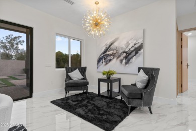 Experience luxury living in this stunning contemporary residence on The Orange Tree Golf Resort in Arizona - for sale on GolfHomes.com, golf home, golf lot